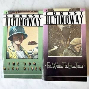 The Sun Also Rises For Whom The Bell Tolls Ernest Hemingway Scribner Paperbacks